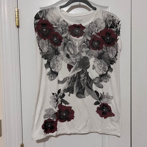 All Saints Tops - All Saints Floraz T'shirt  Tank Style XS